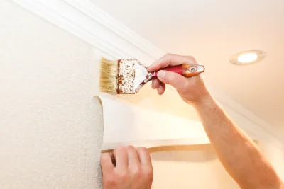 Pose de papier peint à Sotteville-sous-le-Val — revêtements muraux et toiles de verre